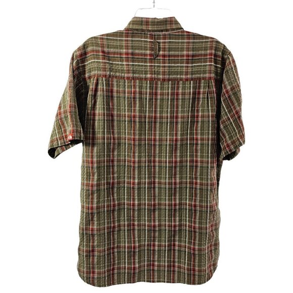 The North Face Men’s Size Large Plaid Button Casual Outdoor Short Sleeve Shirt - Picture 5 of 16